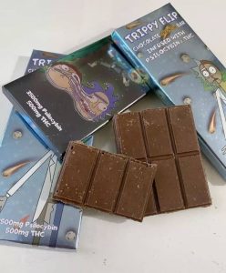 Buy TRIPPY FLIP CHOCOLATE GRUNCH BAR INFUSED WITH PSILOCYBIN AND THC