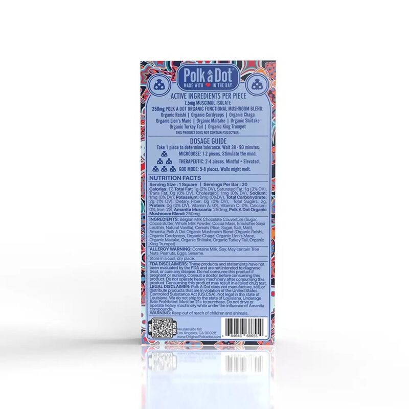 Polkadot Mushroom Chocolate Bar