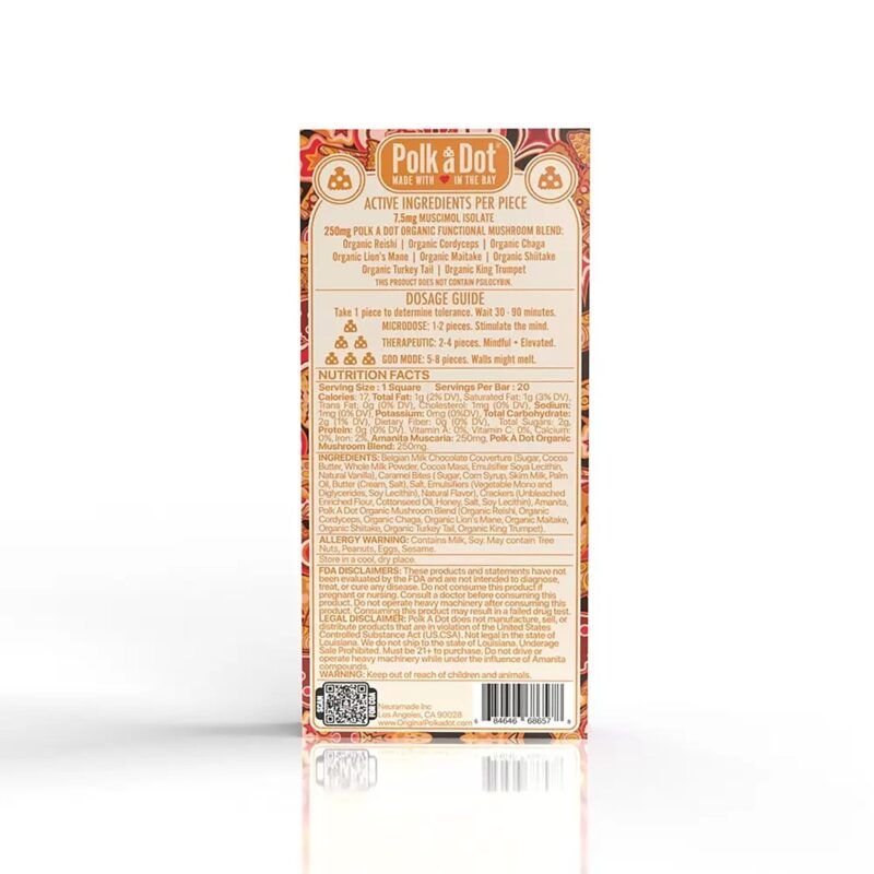 Polkadot Mushroom Chocolate Bar