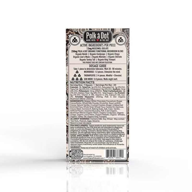 Polkadot Mushroom Chocolate Bar