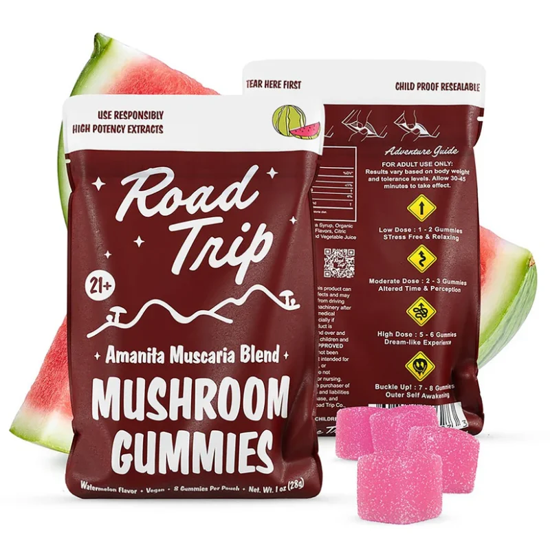 Road Trip Mushroom Gummies - Amanita Muscaria Magic Mushroom