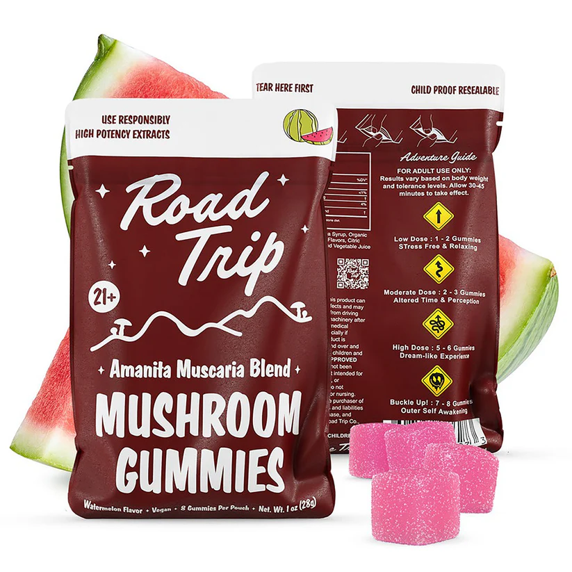 Road Trip Mushroom Gummies - Amanita Muscaria Magic Mushroom