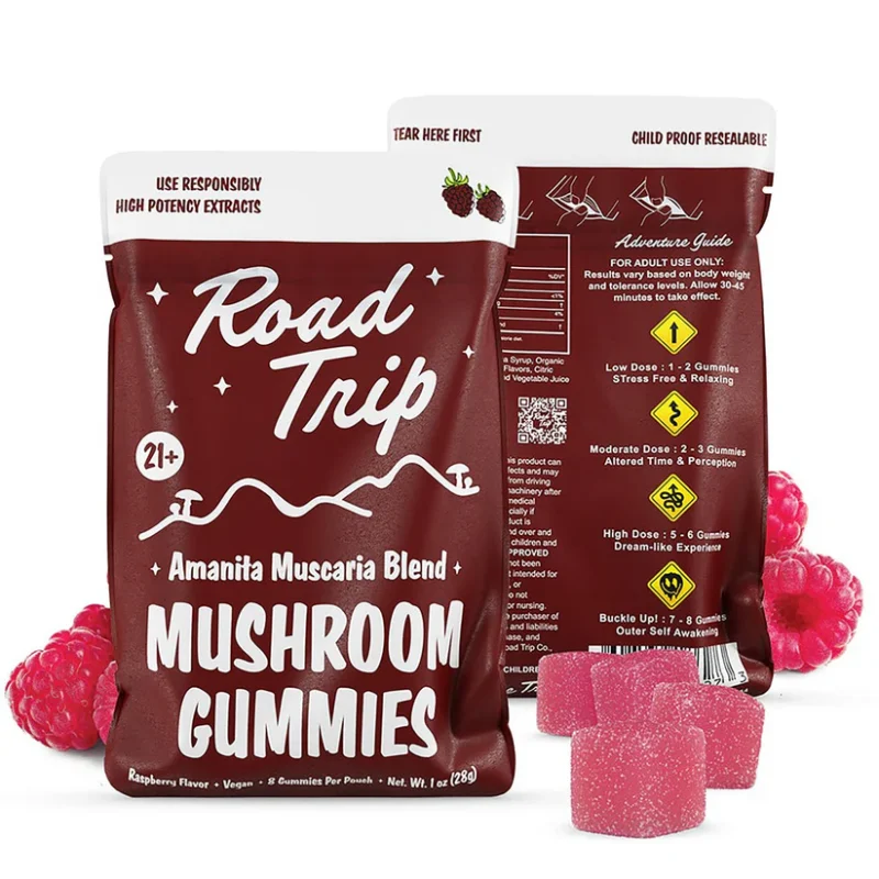 Road Trip Mushroom Gummies - Amanita Muscaria Magic Mushroom