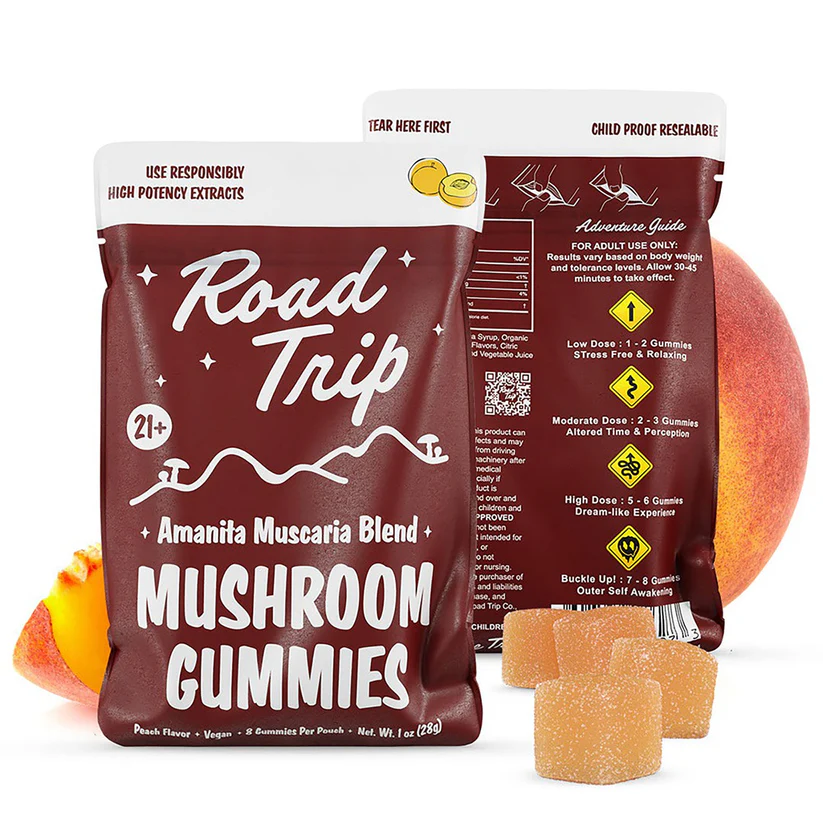 Road Trip Mushroom Gummies - Amanita Muscaria Magic Mushroom
